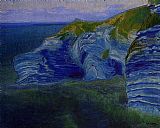 Paul Ranson Canvas Paintings - Rocks in Eskual Heria
